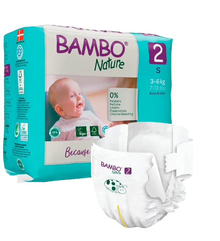 Klasický fóliový obal Bambo Nature s plenkou